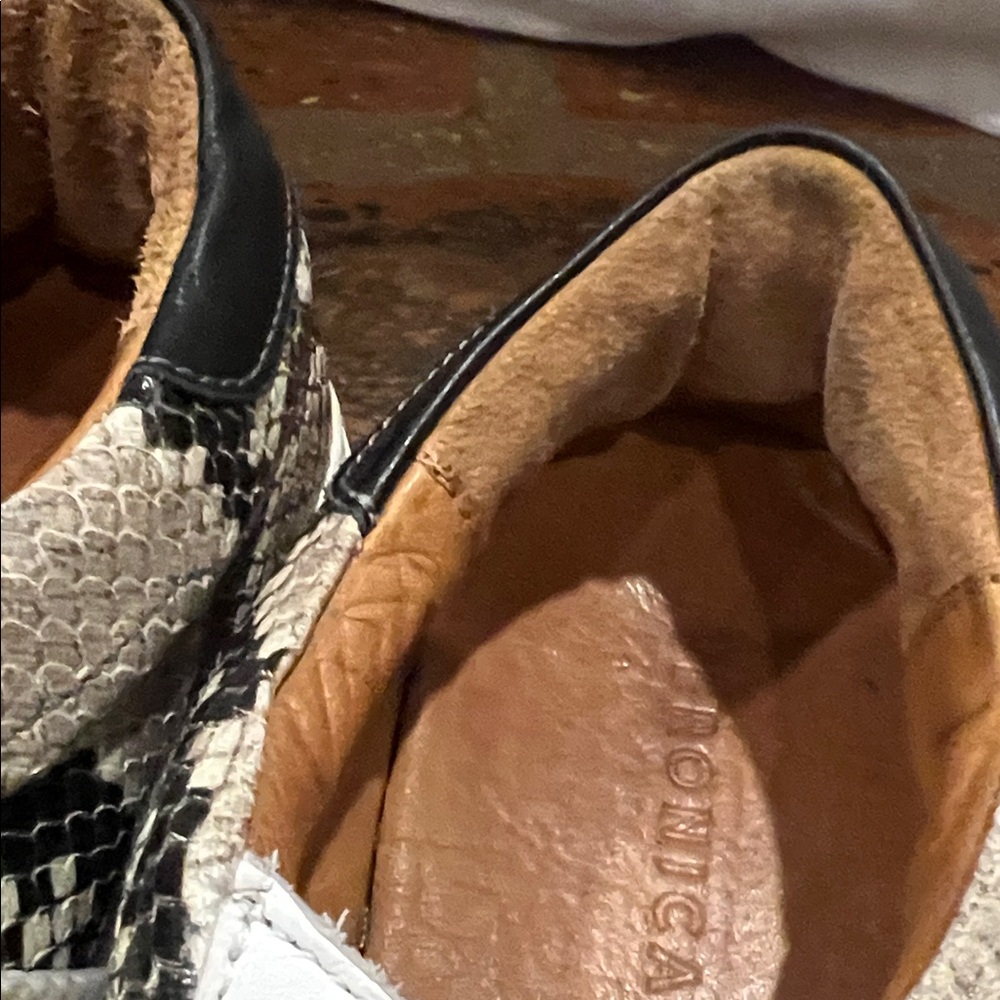 Veronica Beard Sami Python Print Leather Sneakers… - image 9